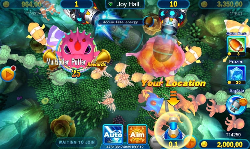 Lucky Catch In 7P777 Happy Fishing Casino Game